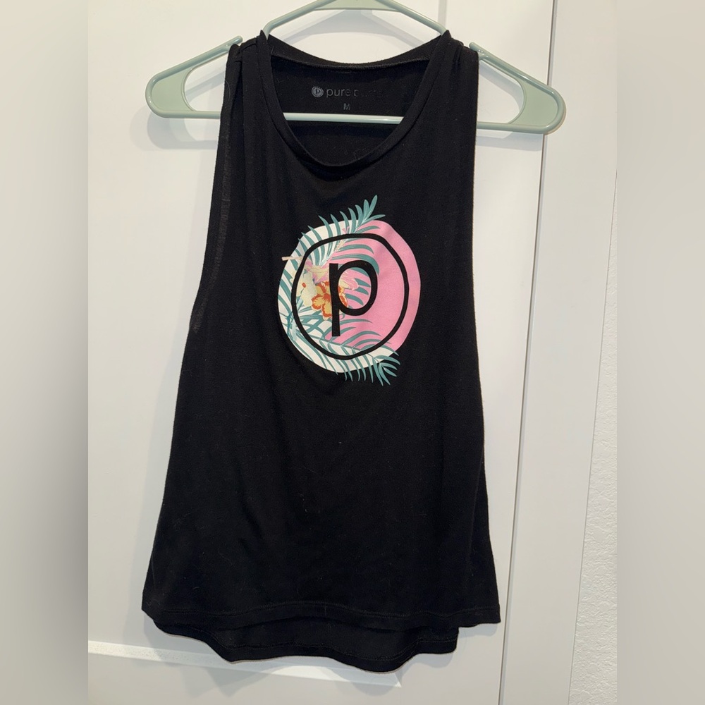PURE BARRE tropical logo tank